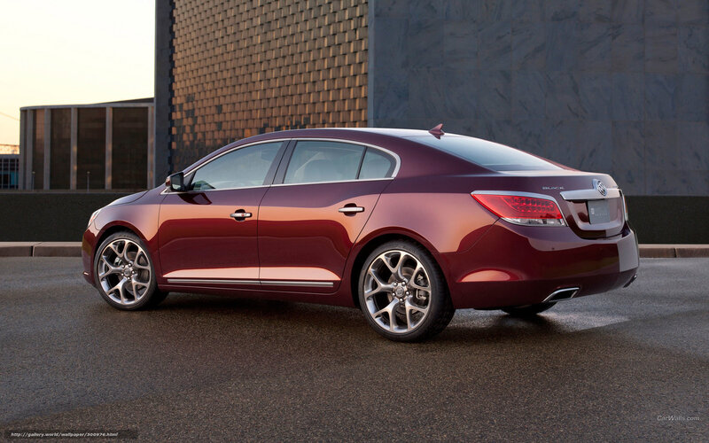 Maroon Buick Sedan — Dramatic