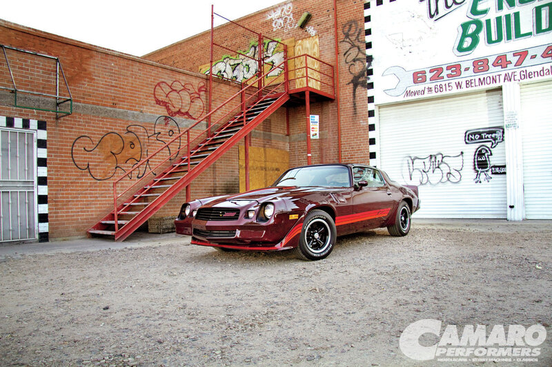 Maroon Camaro Car — Urban