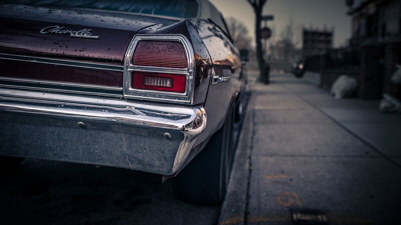 Maroon Chevelle Car