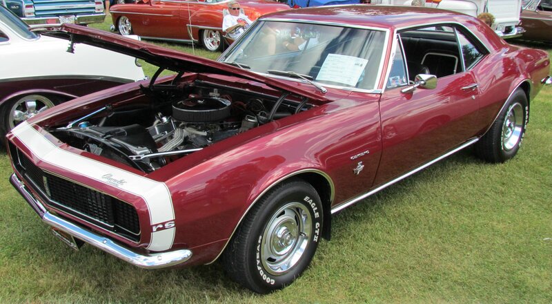 Maroon Chevrolet Camaro
