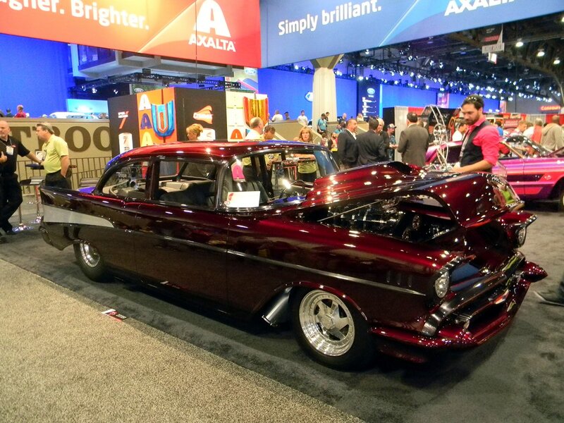 Maroon Classic Car — Busy