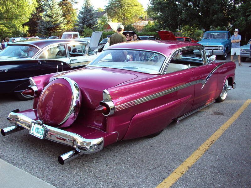 Maroon Classic Car — Outdoor, Afternoon, Photograph