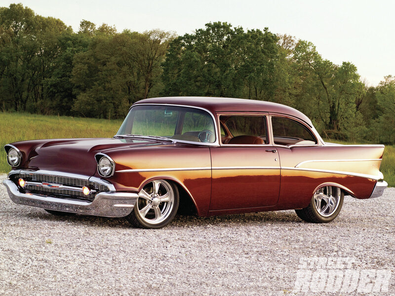 Maroon Classic Car — Serene, Afternoon, Photograph