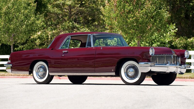 Maroon Classic Car — Serene, Afternoon, Photograph, Trees