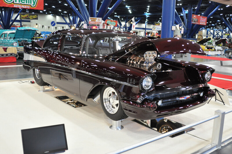 Maroon Classic Car — Showroom