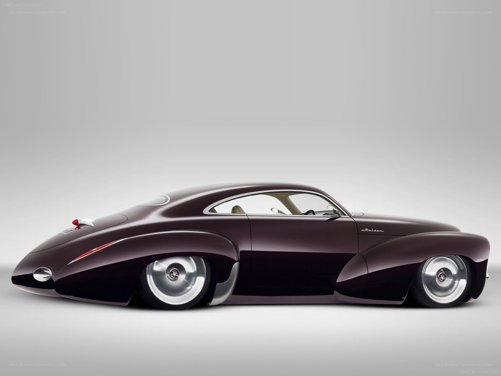 Maroon classic concept car