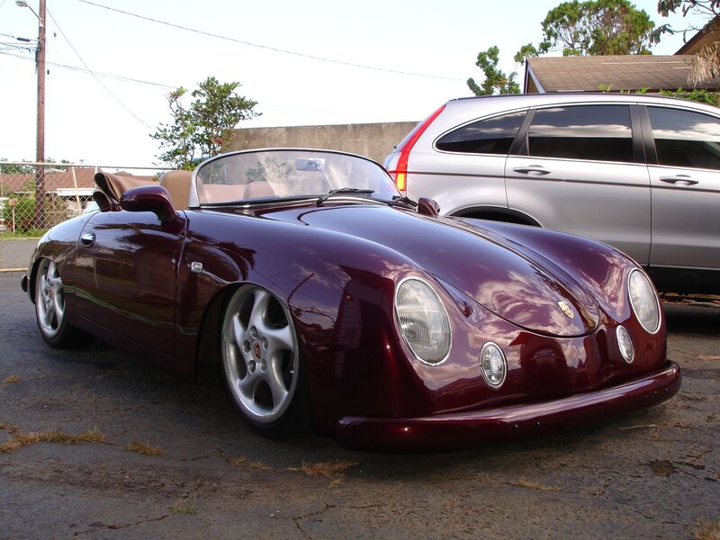 Maroon classic convertible car