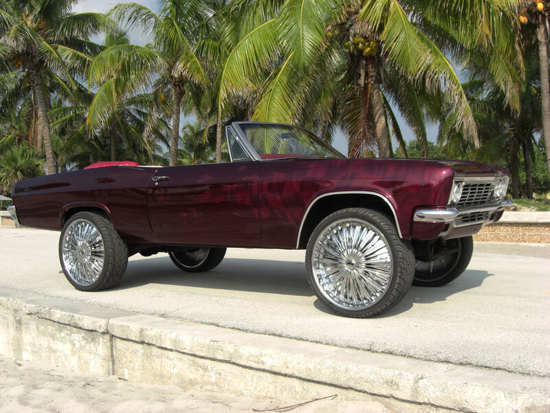Maroon classic convertible car