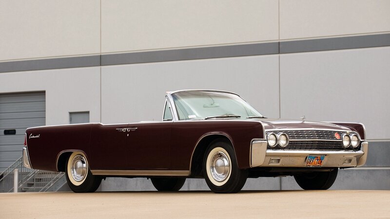 Maroon classic convertible car