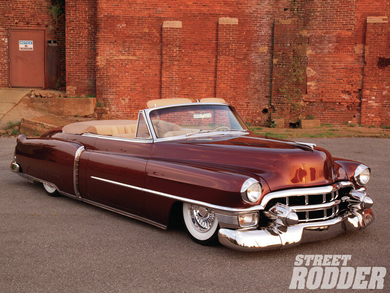 Maroon Classic Convertible — Dramatic, Sunset