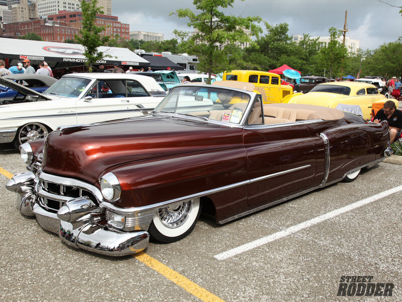Maroon Classic Convertible — Outdoor