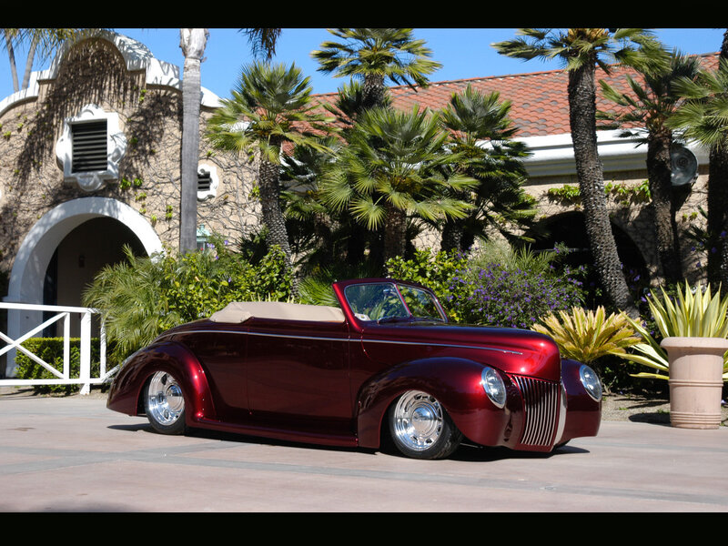 Maroon Classic Convertible — Red
