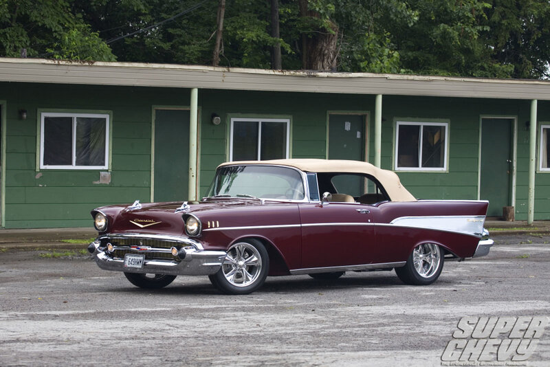 Maroon Classic Convertible