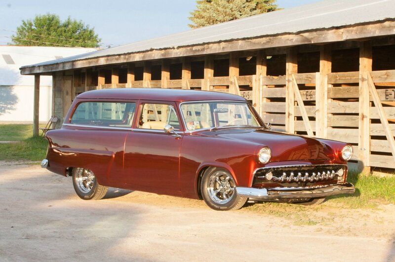 Maroon Classic Station Wagon
