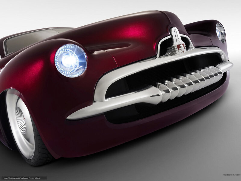 maroon concept car front view