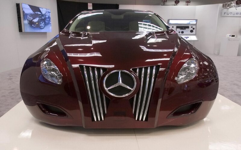 Maroon Concept Car — Neutral, Photograph, Car Show
