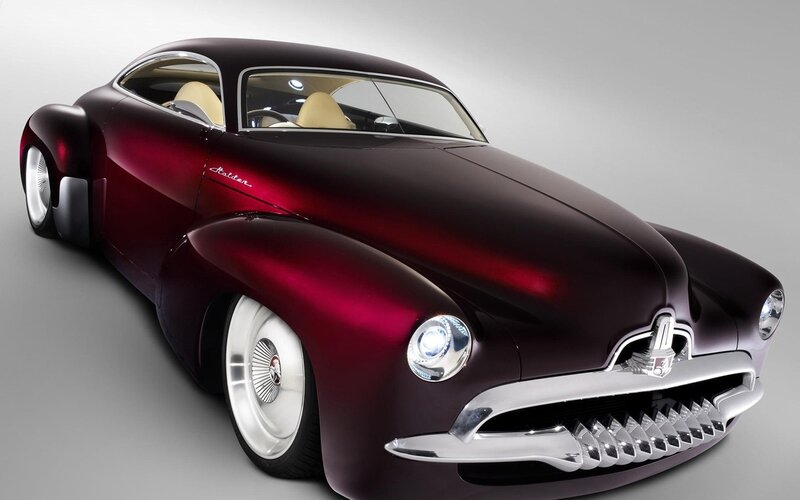 Maroon Concept Car — Sleek, 3d Render, Beige Interior