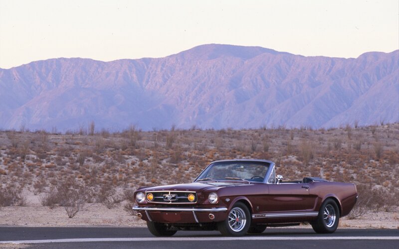 Maroon Convertible Car — Brown, Serene, Sunset