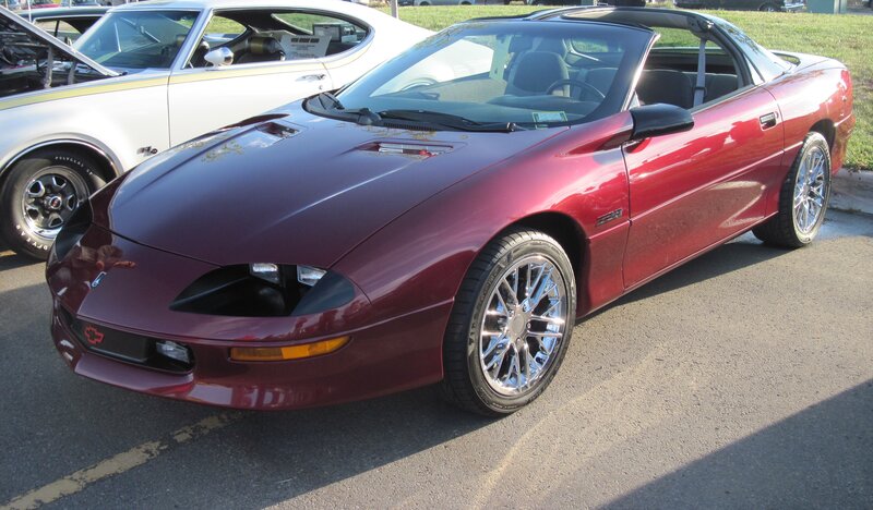 Maroon Convertible Car — Calm, Afternoon, Photograph, White Classic Car