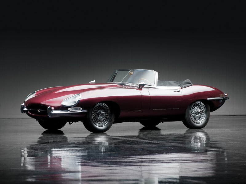 Maroon Convertible Car — Dramatic, Photograph