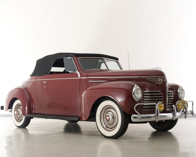 Maroon Convertible Car — Neutral, Photograph, Black Soft Top
