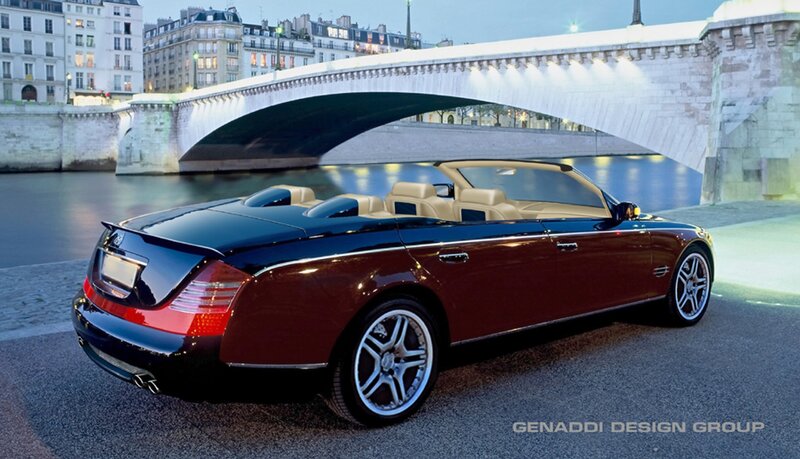 Maroon Convertible Car — Serene, Night