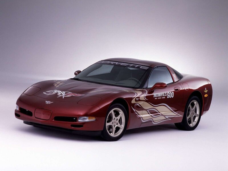 Maroon Corvette Car