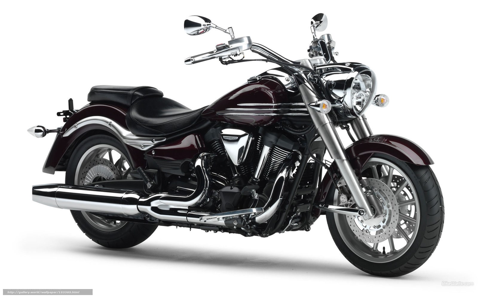 Maroon cruiser motorcycle