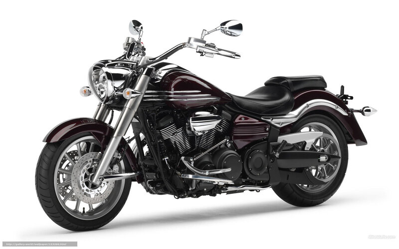 Maroon Cruiser Motorcycle — Neutral, Photograph, Black Seat, Chrome Engine
