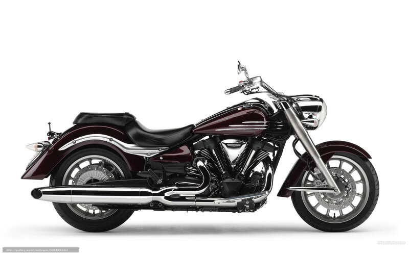 Maroon Cruiser Motorcycle — Neutral, Photograph, Black Seat, Chrome Exhaust