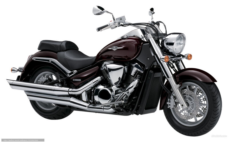 Maroon Cruiser Motorcycle — Neutral, Photograph, Chrome Exhaust, Black Seat, Headlight