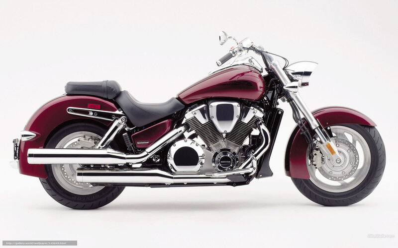 Maroon Cruiser Motorcycle — Neutral, Photograph, Chrome Exhaust, Black Seat