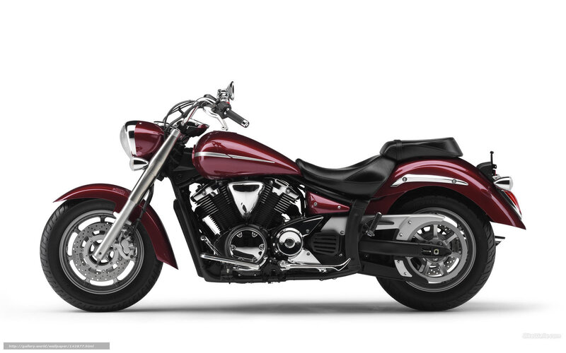 Maroon Cruiser Motorcycle — Neutral, Photograph