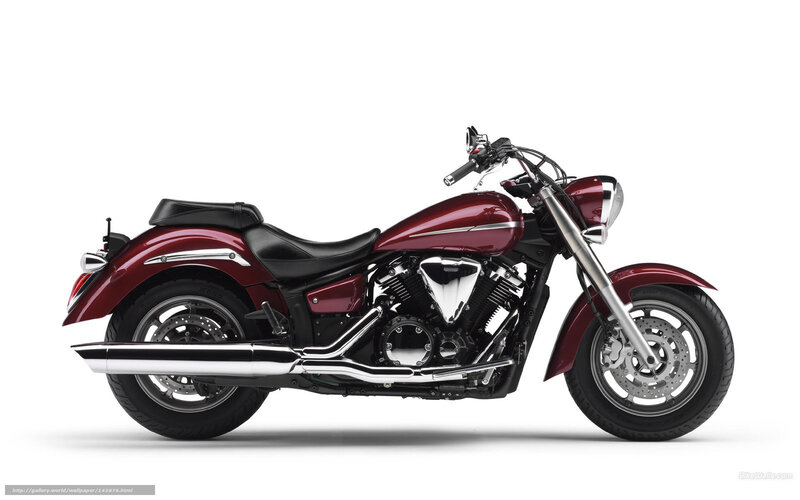 Maroon Cruiser Motorcycle — Neutral