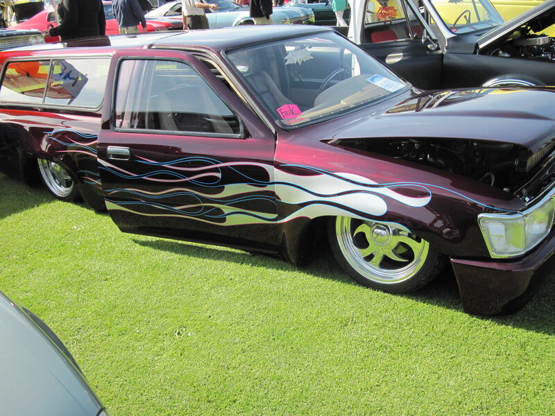 Maroon Custom Car — Outdoor