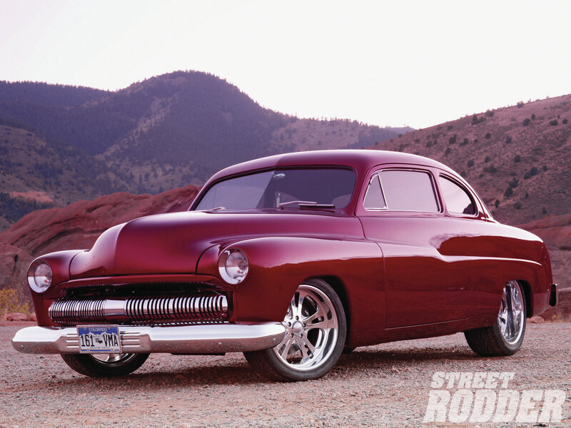 Maroon Custom Car