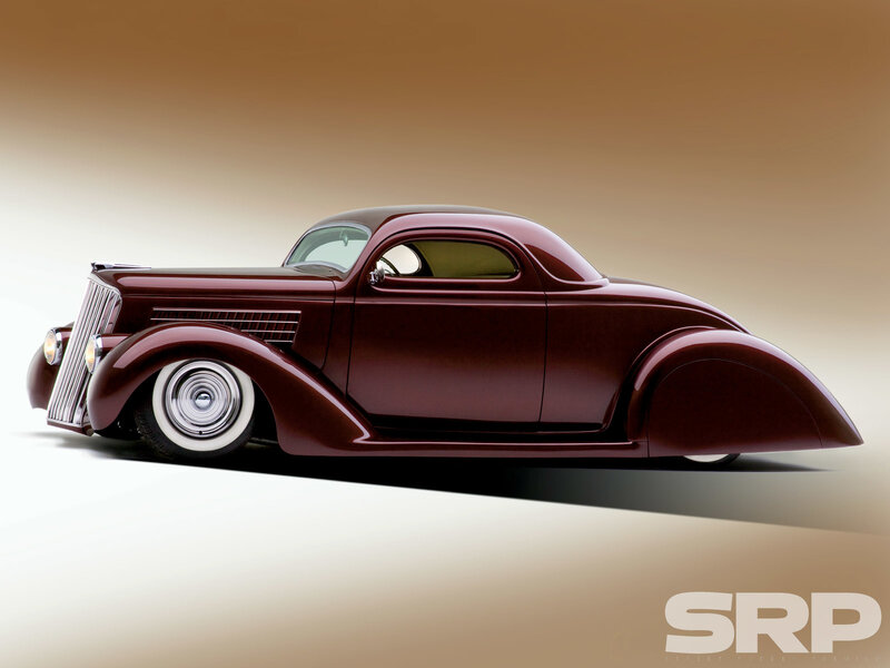 Maroon Custom Coupe — Dramatic