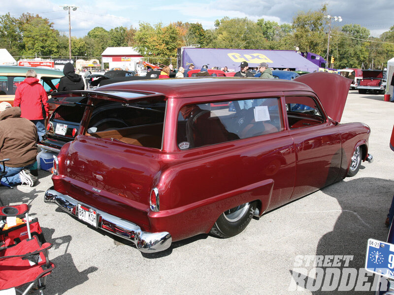 Maroon Custom Station Wagon — Red