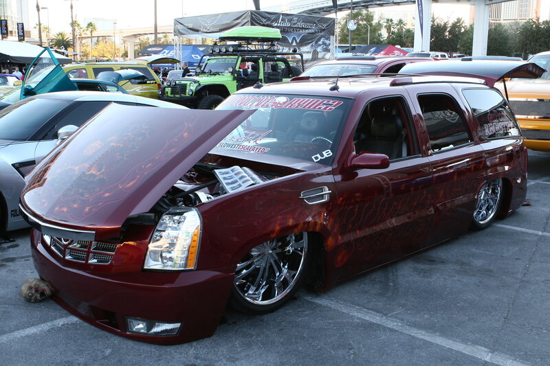 Maroon Custom Suv