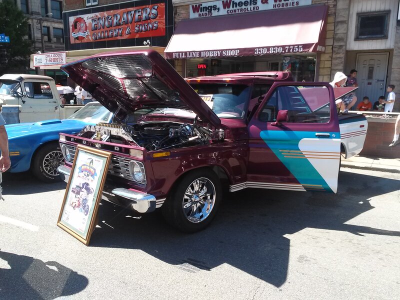 Maroon Custom Truck