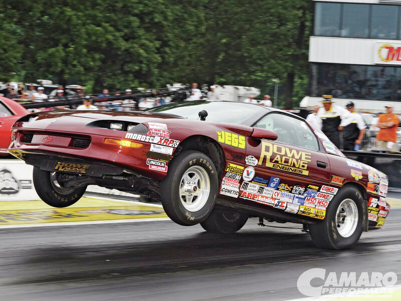 Maroon Drag Racing Car