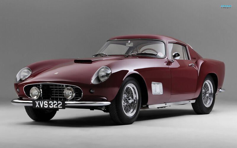 Maroon Ferrari Sports Car — Classic