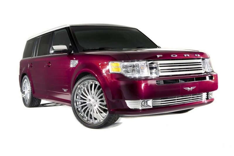 maroon ford flex suv