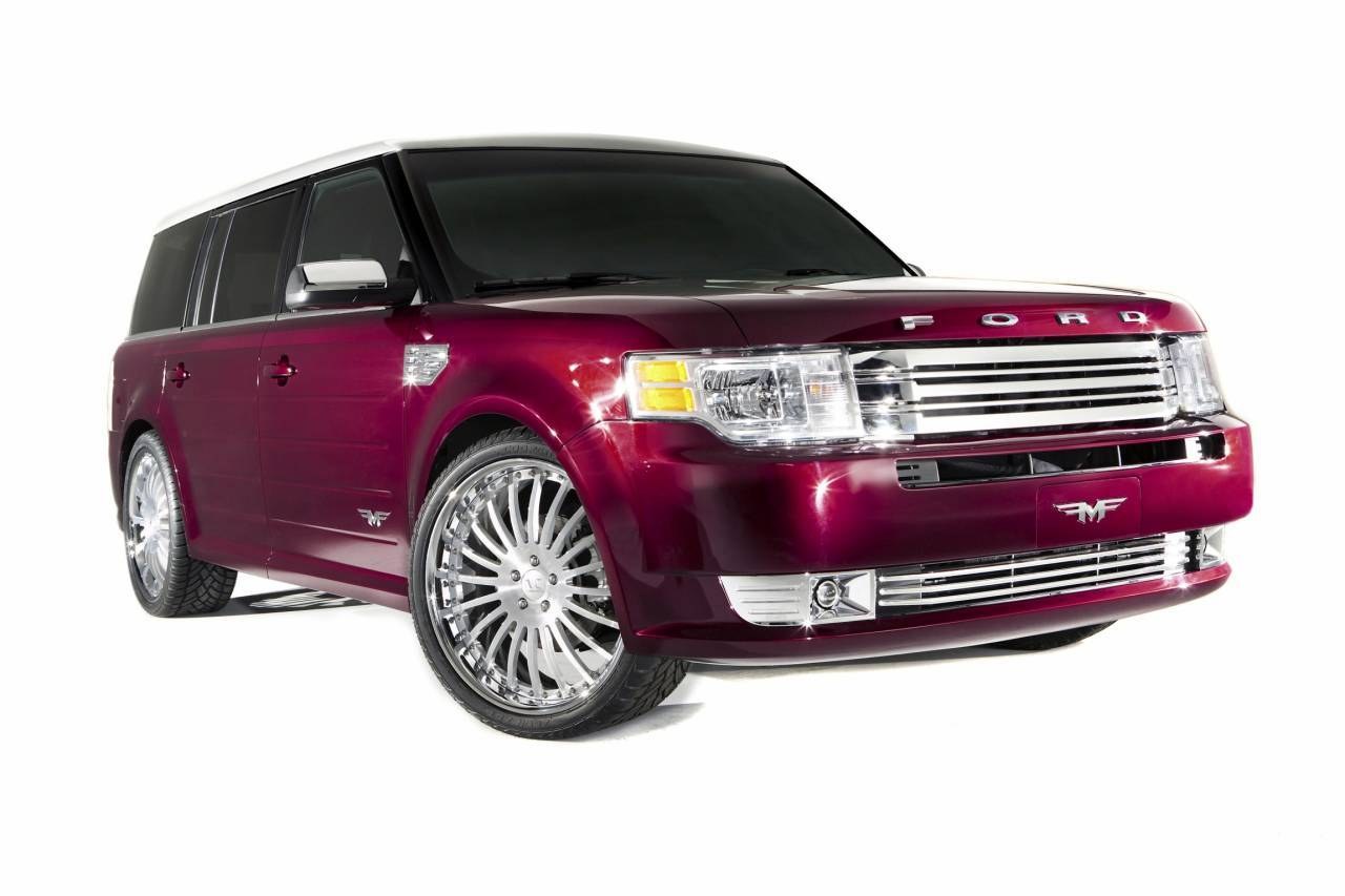 maroon ford flex suv