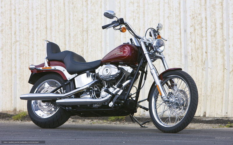 Maroon Harley-davidson Motorcycle — Calm, Afternoon