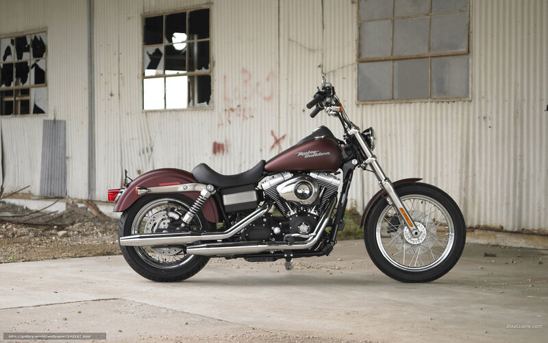 Maroon Harley-davidson Motorcycle — Industrial
