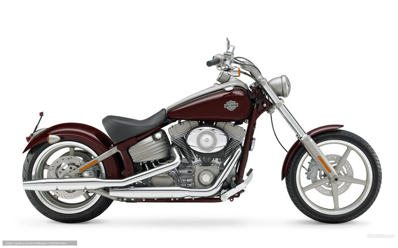 Maroon Harley-davidson Motorcycle — Neutral, Photograph
