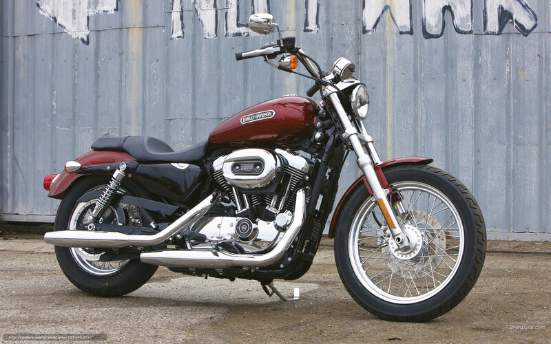 Maroon Harley-davidson Motorcycle — Red, Neutral