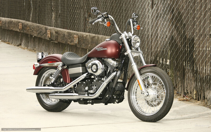 Maroon Harley-Davidson motorcycle