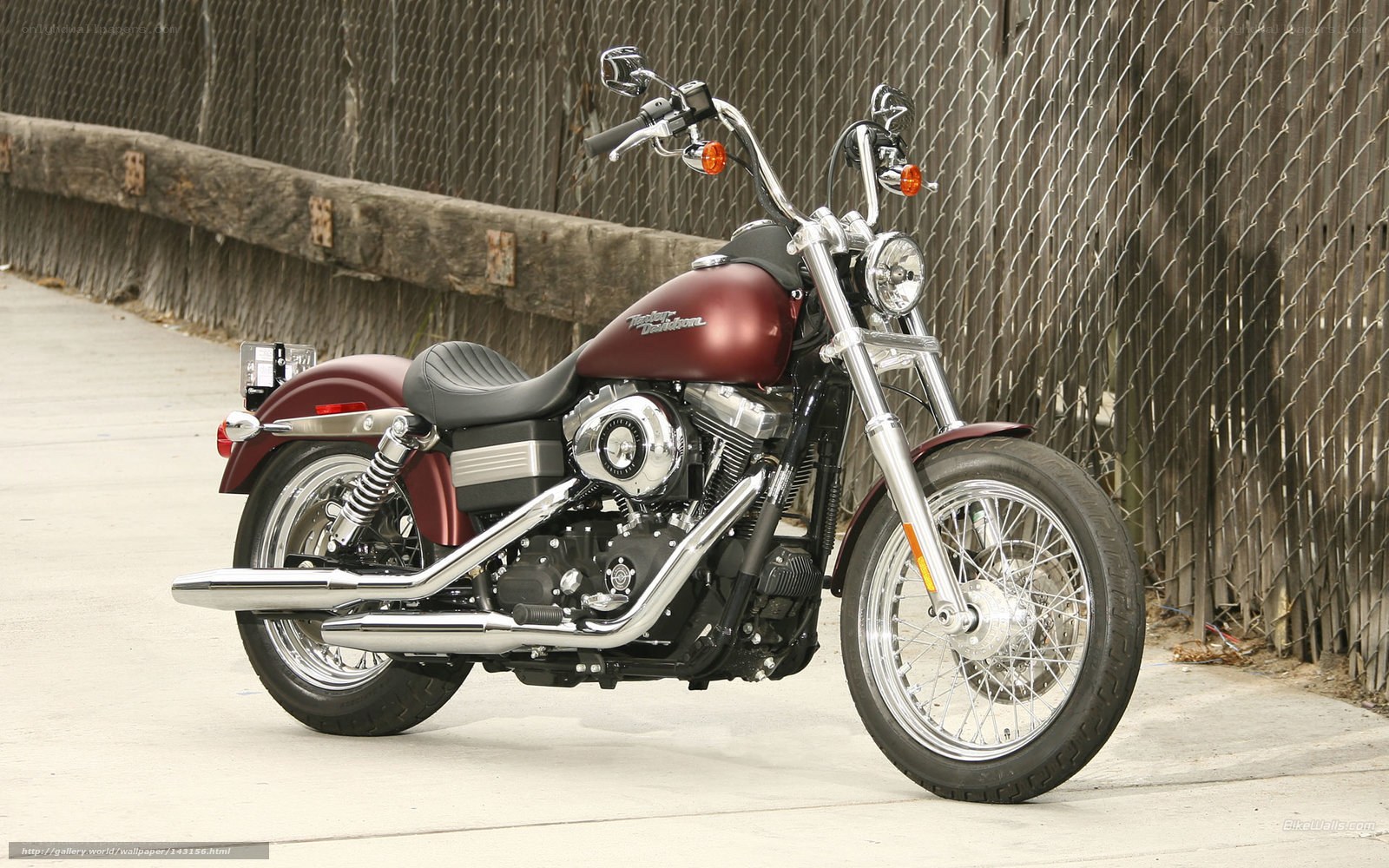 Maroon Harley-Davidson motorcycle
